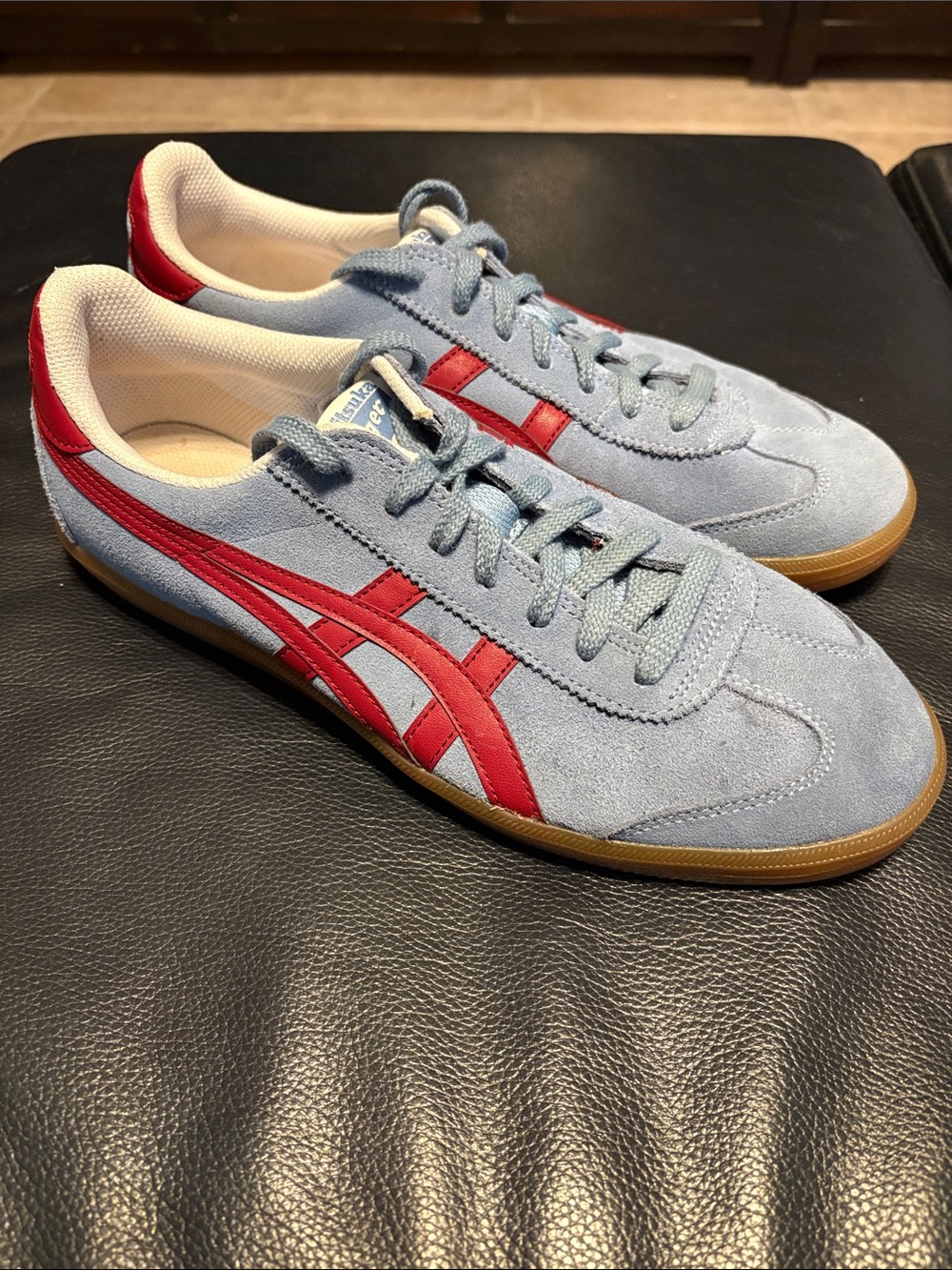 Onitsuka Tiger Tokuten Blue/Burgundy Suede Sneakers